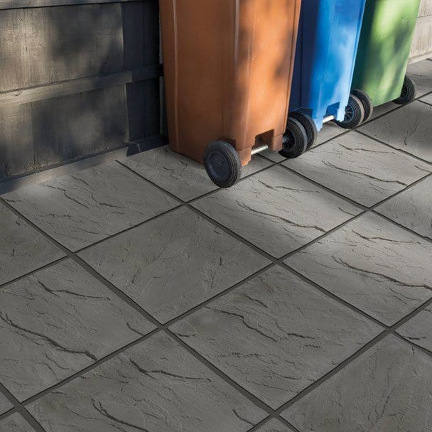 Bradstone Peak Paving: Dark Grey Riven