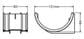 HALF ROUND GUTTERING UNION BRACKET BLACK - Image 2