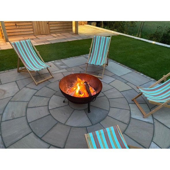Natural Sandstone Circle 2.4m With Squaring Off Kit Included - 22mm - Riven - Image 12