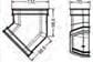 SQUARE LINE GUTTERING 135 DEGREE ANGLE BLACK - Image 2