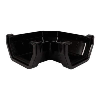 SQUARE LINE GUTTERING 90 DEGREE ANGLE BLACK