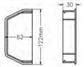 SQUARE LINE GUTTERING STOP END INTERNAL BLACK - Image 2
