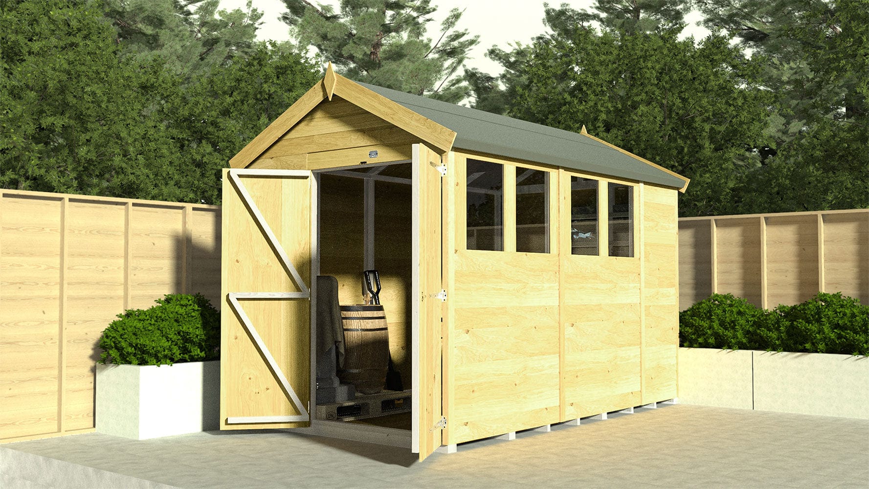 Apex Shed 4ft x 4ft - Image 8