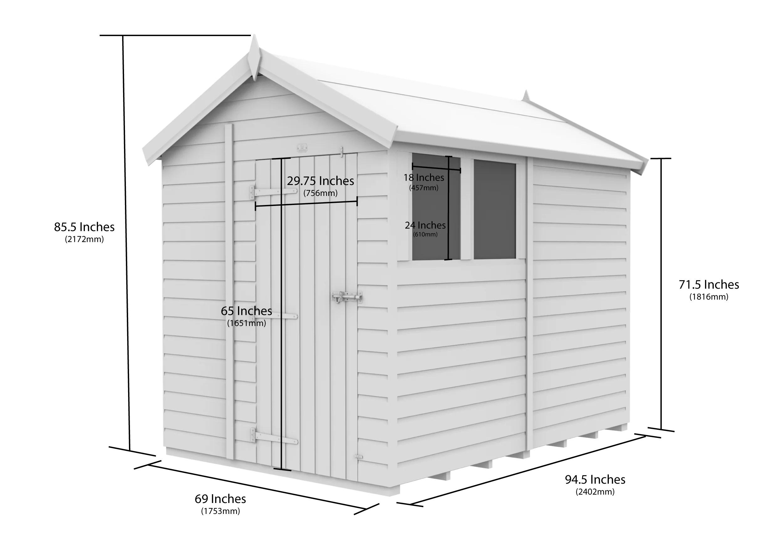 Apex Shed 6ft x 8ft - Image 5