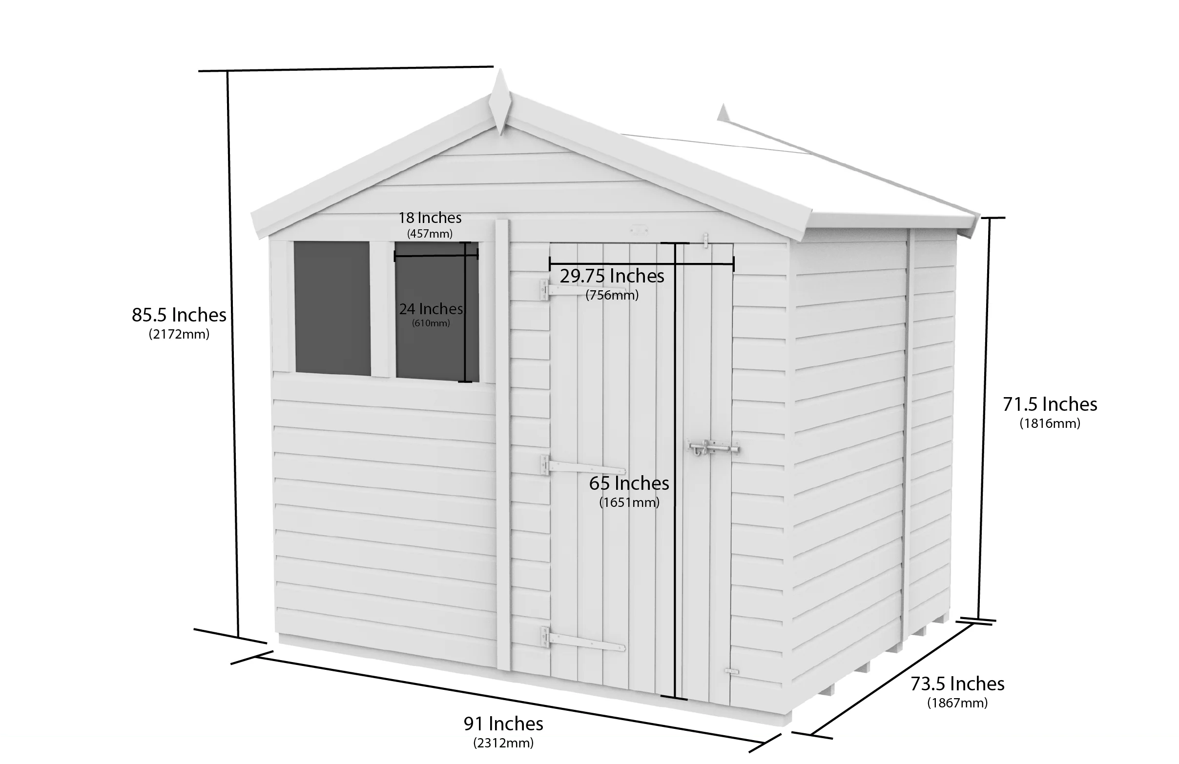 Apex Shed 8ft x 6ft - Image 5