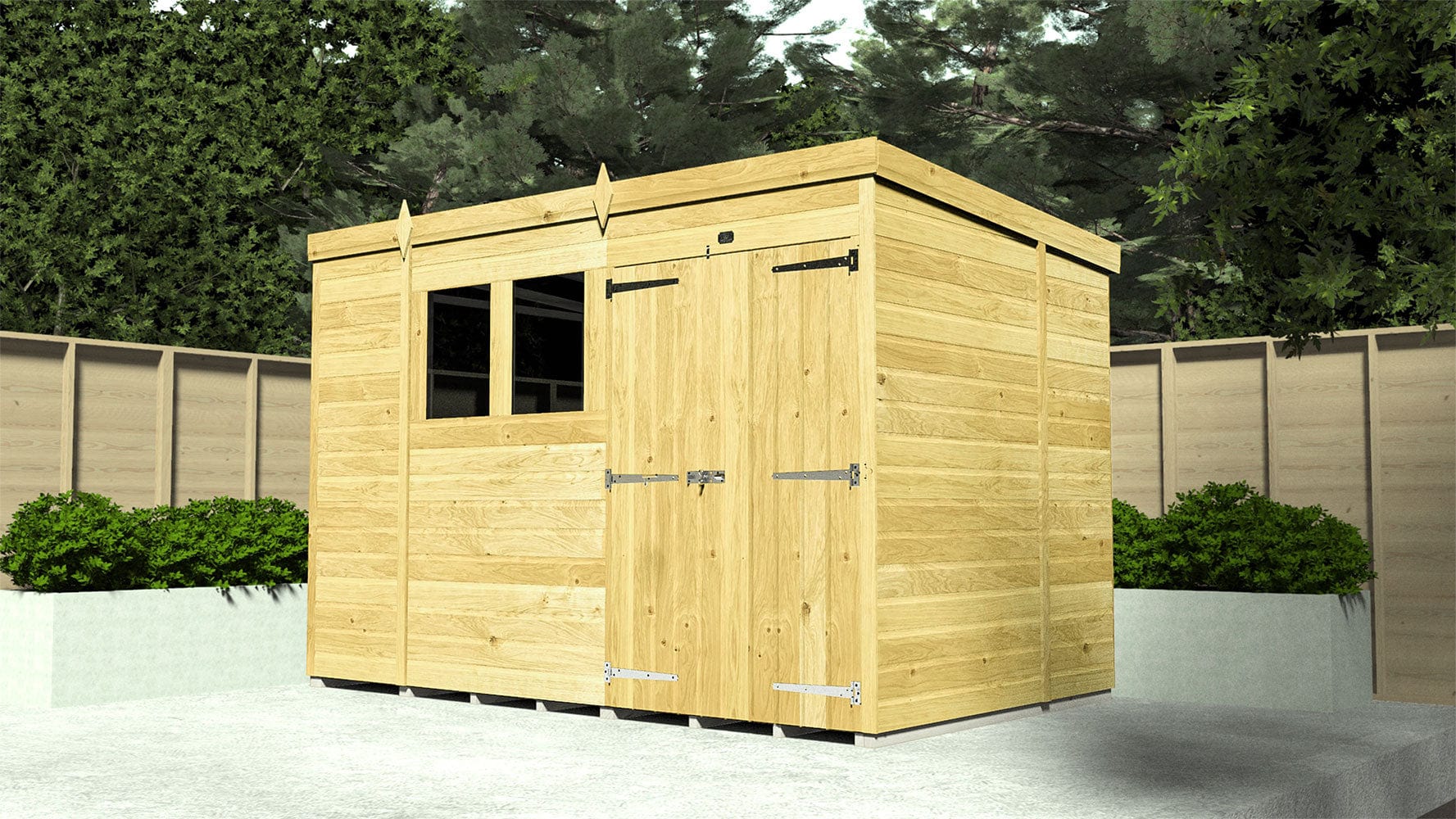 Pent Shed 4ft x 4ft - Image 6