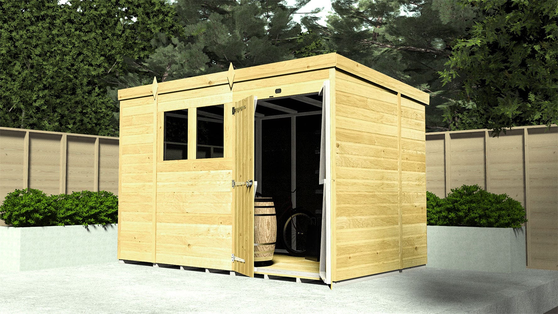 Pent Shed 4ft x 4ft - Image 7